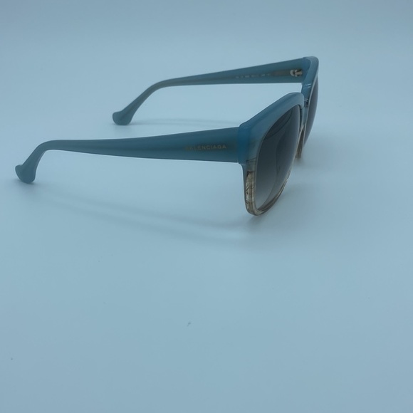 Balenciaga Sunglasses BA 0015 Light Blue/Gradient Brown Lenses - Picture 8 of 11